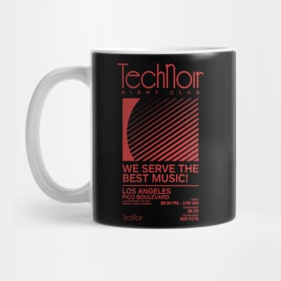Retro 80s Technoir Nightclub Poster from the Terminator Movie Mug